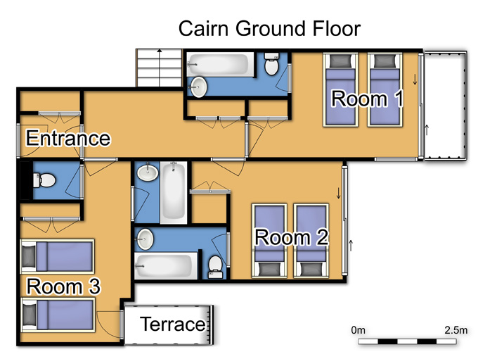 Chalet Cairn Tignes Floor Plan 2